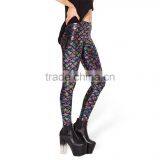 2016 Hot Sale Women Mermaid Leggings Plus Size Multi-color thumbnail-3