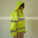 Security Protection Roadway Safety Waterproof Oxford Fabric Yellow Good Quality on Sale EU Market High Visibility Jacket thumbnail-5