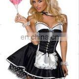 Cheap adults latest french sexy maid costume lingerie carnival costume AGC045