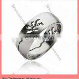 Men's 316L Lizard Carved Surgical Steel Ring Jewelry thumbnail-1