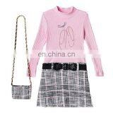 Kids Girls 4- 6 Knitworks Ribbed Rhinestone Mockneck Dresses With Stretch Belt thumbnail-3