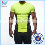 Yihao Trade assurance Men's Gym Short sleeve Muscle fitness bodybuilding t-shirt