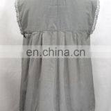 Grey 100 % Fabric Cotton Ladies Fashion Clothing Multi Embroidery Designs Stylish Maxican Tunic Tops thumbnail-2