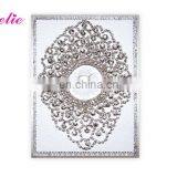 AC057 New Design Customized White Color With Pearl Luxurious Expensive Wedding Card