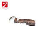 Cheap Custom Made Leather Car Logo Keychains With Metal Ring thumbnail-3