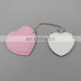 Hot Sale Blank Sublimation Leather Cosmetic Mirror