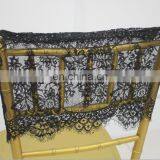 Lace Chair Cap, Chiavari Chair Sash,black and White Wedding Chair Decoration thumbnail-5