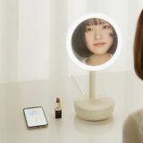 LED Makeup Mirror With Bluetooth Speaker and Table Lamp thumbnail-2