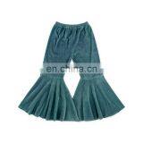 Posh Girl Burgundy Velvet Bell Bottoms Children Pant Kids Flare Pants thumbnail-4