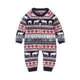 RTS Infant Toddler Deer Romper Christmas Bodysuit Winter Jumpsuits thumbnail-4