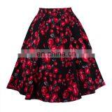 2020 New Arrivals Women Solid Color A-Line Skirts Ladies Casual Skirts Women Casual Dress thumbnail-6