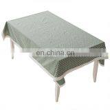 Japanese Style Simple Rectangle White Spots and Checker Handmade Design Tablecloth thumbnail-5