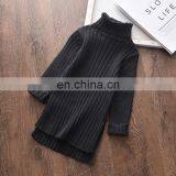 Autumn Winter Baby Toddler Children Bodycon Clothes Girls Knitted Turtleneck Sweaters Dress Long Sleeve Kids Dresses For Girl thumbnail-5