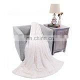 Double Layers Warm Winter Brushed Flower Pattern Plush PV Fleece Match Minky Throw Blanket for Home thumbnail-3