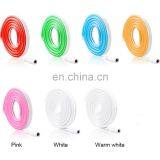 5m 6 X 12mm DC12V 2835 Flexible Led Striped Neon Ribbon Lights Silicone Tape IP67 Waterproof Red Green Blue White Pink thumbnail-2