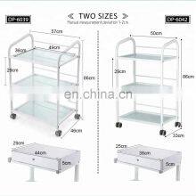 Medical Trolley Beautiful Metal Salon Trolley White thumbnail-4