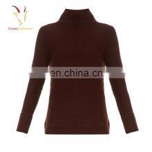 High Neck Ladies Long Pullover Sweater thumbnail-4