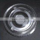 78mm Clear Disposable PET Flat Lid With Straw Hole for Plastic or Paper Cold Beverage Cup thumbnail-1