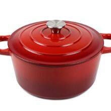 Cast Iron Enamel Kitchen Cookware Food Pot Casserole Dish