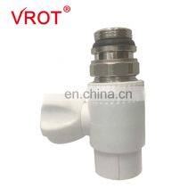 Various Specifications White Ppr Double Union Brass Ball Valve For Ppr Pipe Fitting thumbnail-2