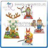 Mini Qute Wise Hawk 4 Styles Game Monster Boys Collection Model Plastic Building Block Brick Boys Kids Educational Toy