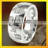 Hot Selling Jewellry Titanium Rings With cz Stone thumbnail-1