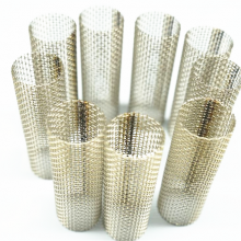 50 100 150 200 300 500 Micron 304 Stainless Steel Woven Wire Mesh Screen Cylinder Filter Tube