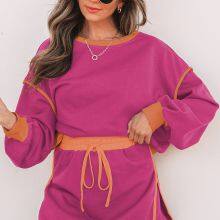 Wholesale Women's Tracksuit Sets and Summer 2 Piece Sports Suit With Lightweight Loose Sport T-Shirt & Shorts Casual Sportswear Outifit thumbnail-1
