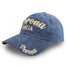 Caps Factory Custom 6 Panel Stone Washed Dad Cap Cotton Vintage Baseball Hat Custom Embroidery Logo Texas Sports Caps thumbnail-5