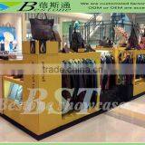 Good Prices Clothing Shop Kiosk for Men Suit, Maple Wooden Kiosk for Sale