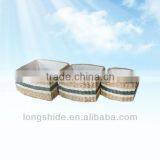 Wholesale Recycled Handmade Woven Straw Beach Gift Basket thumbnail-1