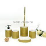 Golden Painting Polyresin Bathroom Accessories Set for Bathroom thumbnail-1