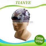 Fashionable Quality Adult / Kid Sizes Customized Logo Printed Waterproof Silicone Swimming Cap 100% thumbnail-4