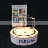 Acrylic Cosmetic Display Stand Round Makeup Display Rack thumbnail-2