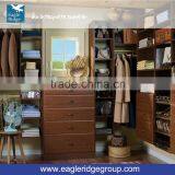 Customized D.I.Y. Men's Closet - Walk-In - Rustic Chestnut