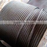 Ungalvanized And Oiled Steel Wire Rope With 6*25Fi+IWRC