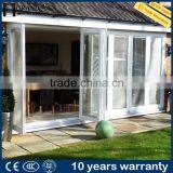 Modern Aluminum Exterior Glass Folding Door thumbnail-3