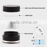 100ml Diamond Black Cosmetic Jars Plastic thumbnail-3