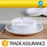 Restaurant White Round Fine China Ceramic Ashtray thumbnail-2