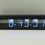3 Inch 6 Digit Indoor Blue Led Wall Clock