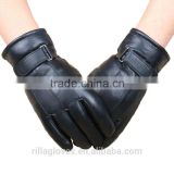 Patchwork Leather Men Working Gloves