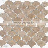 Herring-bone Travertine Mosaic thumbnail-1
