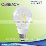 High Lumen 8w 110lm/w 880LM A60 Led Filament Bulb Light E27 Coreach