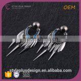 E75316H01 Accept Custome Order Fashion Silver Jewelry Earring Design Wholesale From Mid Night City Collection thumbnail-3