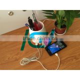 New mould Pencil vase and flowerpot shaped Multi USB fast Charger for iPhone