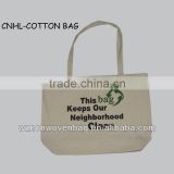 promotion durable natural cotton bag