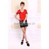 New Design Promotion Sexy Costume Turquoise Short Dress for Whosale China Factory