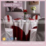 Linen Pro Dot High End White Table Cloth for 5 Star Restaurant and Hotel thumbnail-1