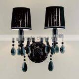 Crystal Wall Lamp Black Crystal Skeleton Crystal Lighting Fixture United States America UL thumbnail-1