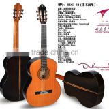 39 Inch Solid Cedar wood Handcrafted Classic guitar China Custom LOGO
